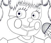 Coloriage B&eacute;b&eacute; de FNAF avec microphone