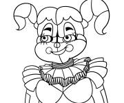 Coloriage et dessins gratuit B&eacute;b&eacute; FNAF à imprimer