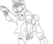 Coloriage Bonnie joue au guitare