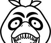 Coloriage Chica en vecteur FNAF