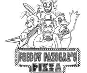 Coloriage et dessins gratuit Dessin anim&eacute; FNAF à imprimer
