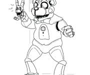 Coloriage Freddy &agrave; la maison