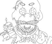 Coloriage Freddy animatronic FNAF
