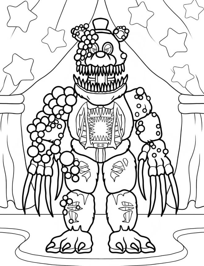Coloriage Freddy de Five Nights At Freddy’s