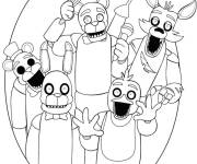 Coloriage Freddy de FNAF avec une selfie
