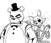 Coloriage Freddy en col&egrave;re