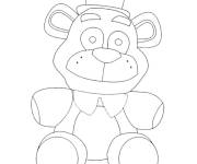 Coloriage Freddy, le jouet de FNAF