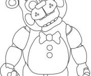 Coloriage et dessins gratuit Freddy simple FNAF à imprimer