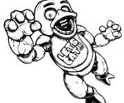 Coloriage Freddys let's eat FNAF