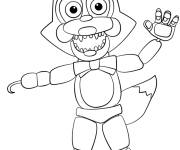 Coloriage La joie de Mangle FNAF