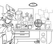 Coloriage La maison de FNAF
