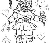 Coloriage La sœur de Freddy FNAF