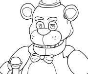 Coloriage Le chanteur Freddy de FNAF