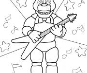 Coloriage Le guitariste Bonnie