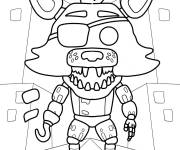 Coloriage Le pirate Funko de FNAF