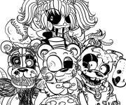 Coloriage Les membres de Five Nights at Freddy&rsquo;s