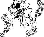 Coloriage Mangle effrayante de FNAF