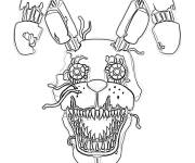 Coloriage Nightmare Bonnie stylis&eacute;