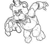 Coloriage Ours Freddy Fazbear de FNAF