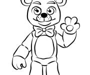 Coloriage Personnage Freddy mignon de FNAF