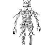 Coloriage Personnage marrant Ennard de FNAF