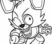 Coloriage Petit monster FNAF