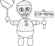 Coloriage Phatom de FNAF