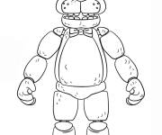 Coloriage Portrait de Golden Freddy