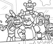 Coloriage Poster de FNAF