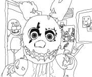 Coloriage Springtrap FNAF &agrave; imprimer