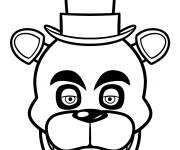 Coloriage Visage de Freddy FNAF