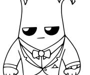 Coloriage Agent Peely Top Secret Fortnite