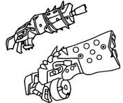 Coloriage Armes classiques Fortnite