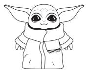 Coloriage Baby Yoda Fortnite