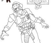 Coloriage et dessins gratuit Blockbuster Fortnite à imprimer