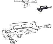 Coloriage Burst Assault Rifle Fortnite