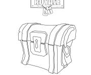 Coloriage Chest Fortnite 