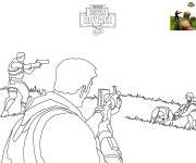 Coloriage Coloriage Fortnite Battle Royale &Eacute;quipe