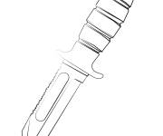 Coloriage Couteau Arme Fortnite