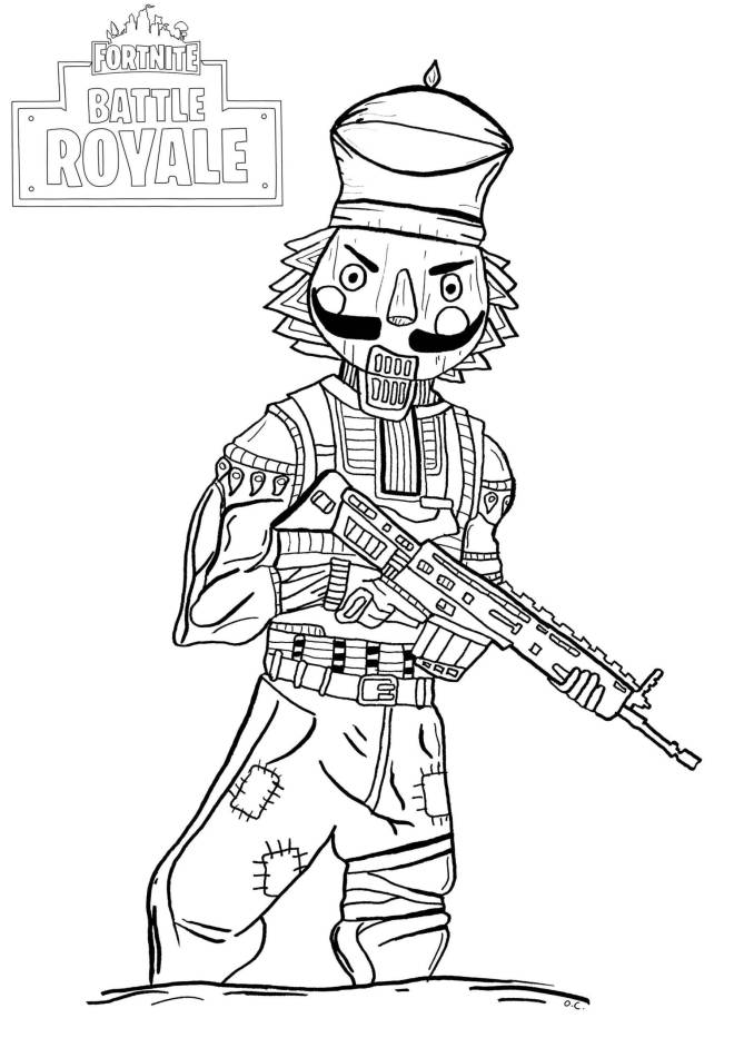 Coloriage et dessins gratuits Crackshot soldier avec Scar à imprimer