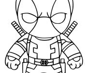 Coloriage Deadpool Skin de Fortnite