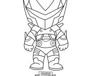 Coloriage Fortnite AIM Robot simplifi&eacute;