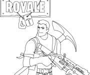 Coloriage et dessins gratuit Fortnite Bataille Royale à imprimer