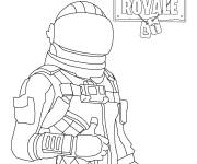 Coloriage et dessins gratuit Fortnite Battle Royale à imprimer