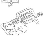 Coloriage Fortnite Compact SMG