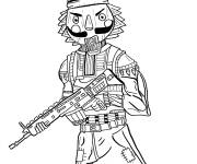 Coloriage et dessins gratuit Fortnite Crackshot  à imprimer