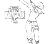 Coloriage Fortnite Danse de Victoire