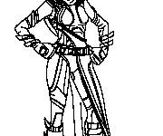 Coloriage Fortnite Fate Skin