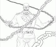 Coloriage Fortnite Ghostrider Skin
