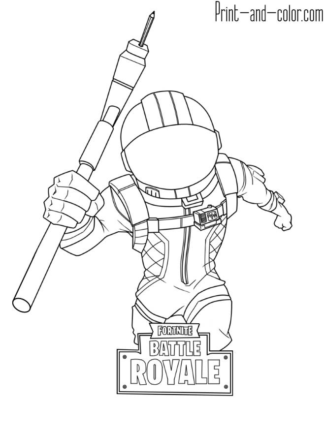 Coloriage et dessins gratuits Fortnite Moonwalker Attaque à imprimer